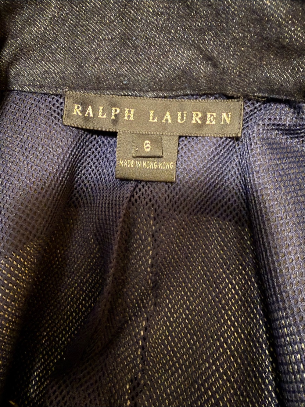 Ralph Lauren Black Label Women's Moto-Style Dark Wash Denim Jacket Size 6 - Picture 2 of 7